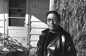 Gladys Bissonette. Pine Ridge, South Dakota